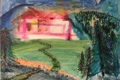 haus im wald painting Jamie St Clair